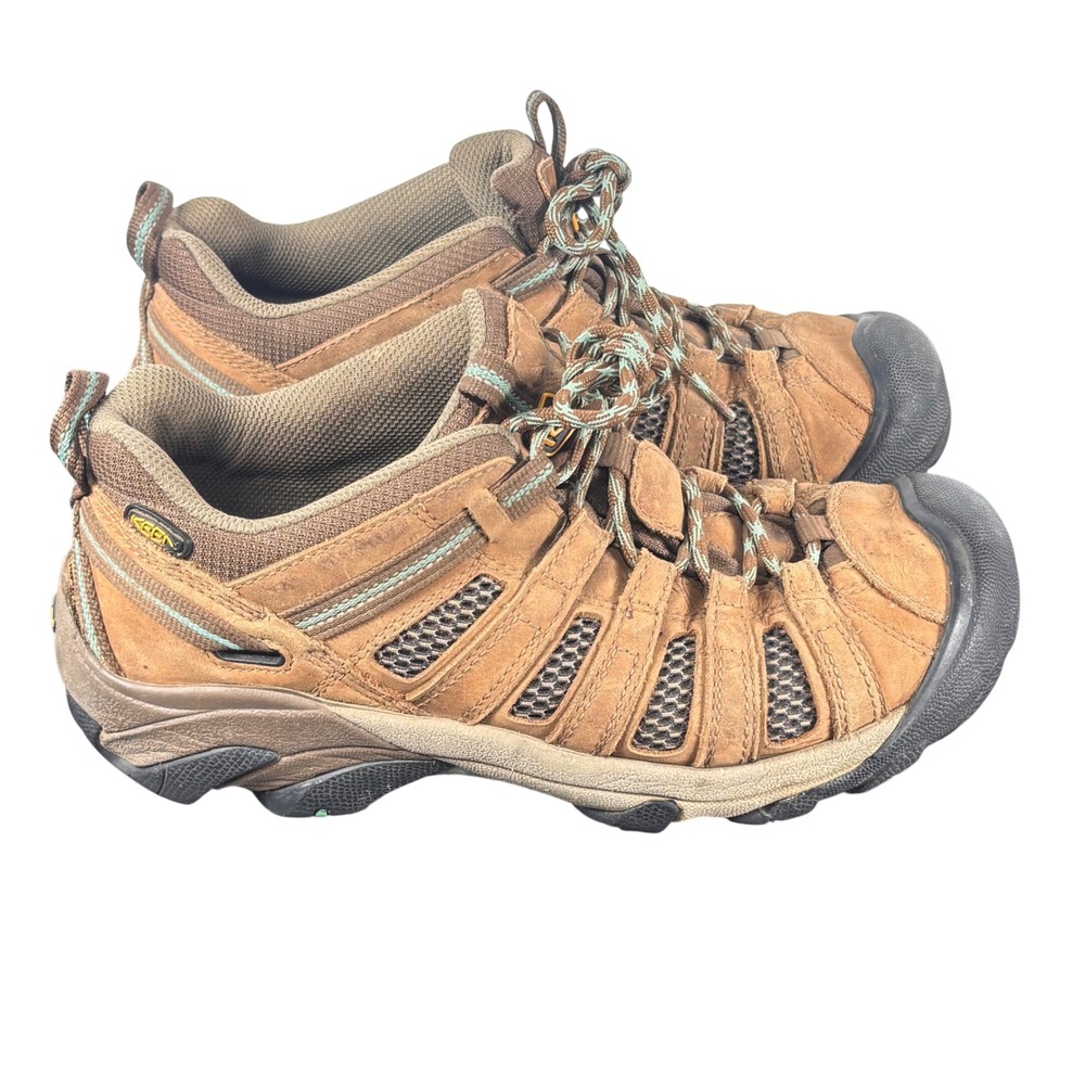 Keen Voyageur Hiking Shoes Brown Leather Mesh Trail Gorpcore Outdoor Mens 10.5